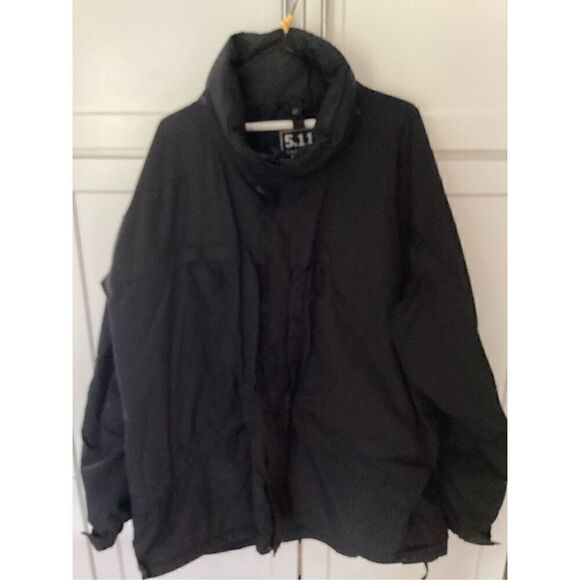 5.11 Tactical Mens All Weather Waterproof Black Jacket Size 3X - Picture 6 of 16